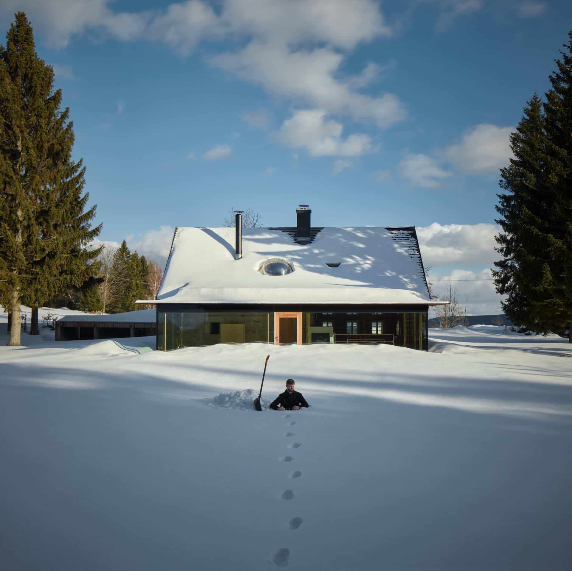 Skleněná chalupa Mjölk architekti | myLoci